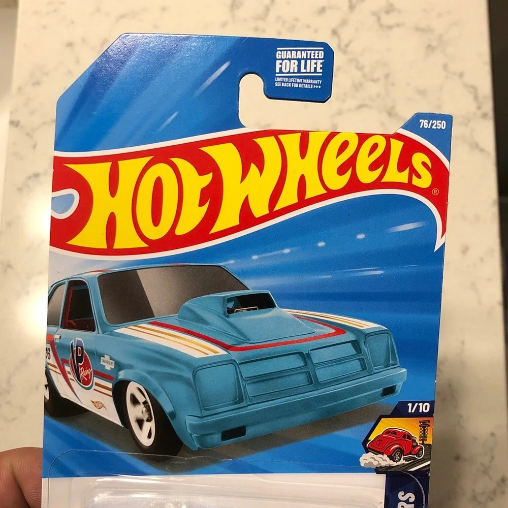 Mattel Hot Wheels Blue Drag Racer 76’ Chevette